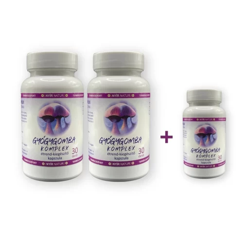 Nyír Natur - Gyógygomba Komplex Étrend-kiegészítő kapszula 2+1 (Kettőt fizet hármat vihet akció)